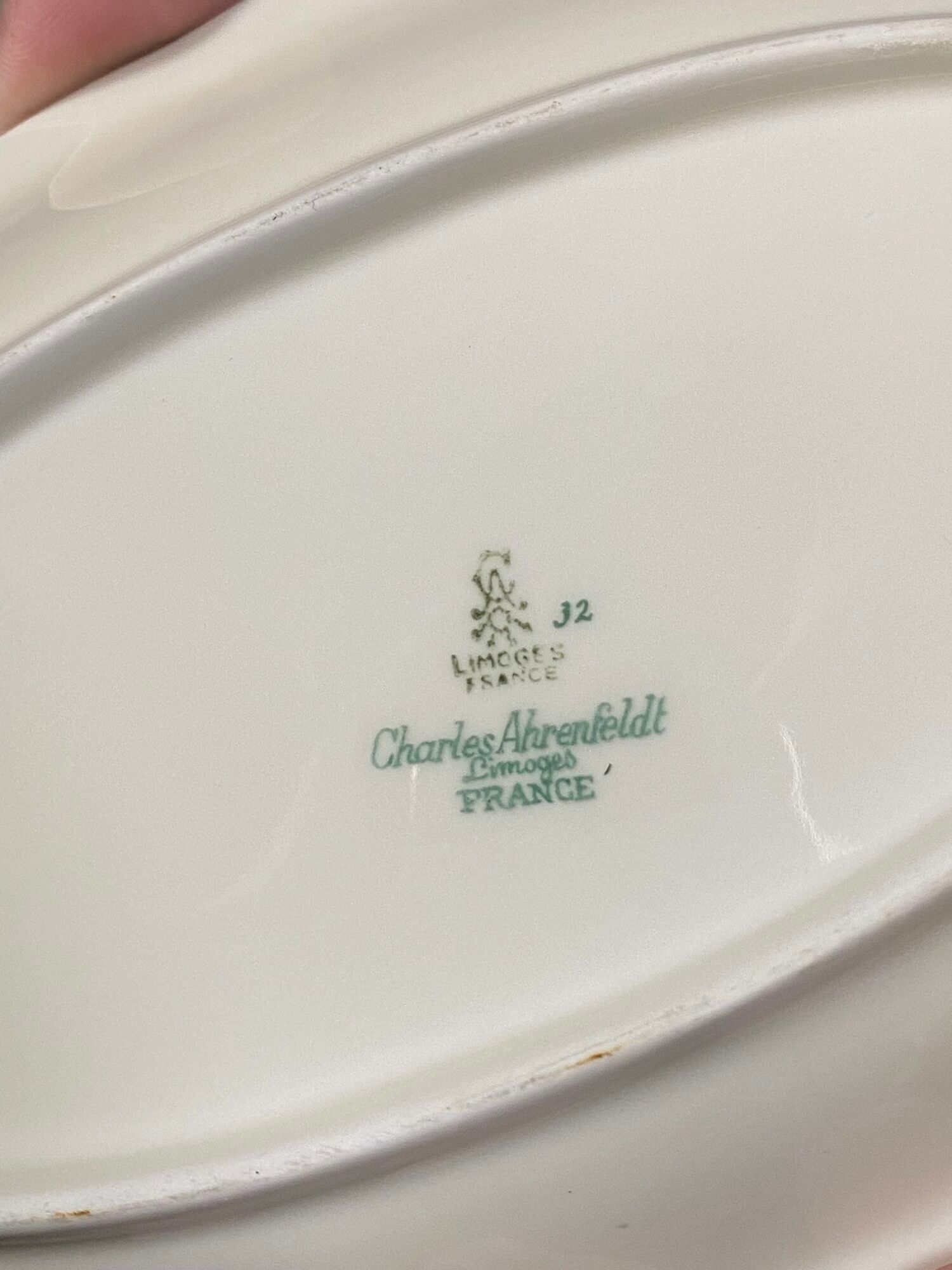 Charles Ahrenfeldt Limoges Mireille model table service 60 pieces in fine porcelain