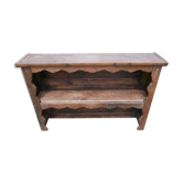 Top of solid wood rustic hutch
