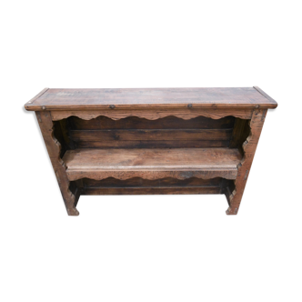 Top of solid wood rustic hutch