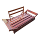 Structure de banquette-lit convertible en bois avec tiroir de rangement