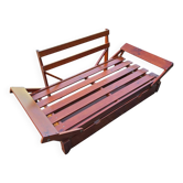 Structure de banquette-lit convertible en bois avec tiroir de rangement
