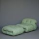 Fauteuil lounge et ottoman Soriana par Afra & Tobia Scarpa pour Cassina,