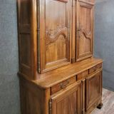 Louis XV period two-part walnut buffet