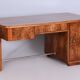 Art Deco Walnut Writing Desk from Up Závody, Czech, 1930s