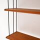 1960s vintage Scandinavian “Hylla” shelf in oak and metal