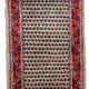 Vintage Indian Carpet Seraband handmade 65cm x 125cm 1970s, 1C801