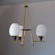 1950s Italian Three-Light Chandelier, Attributed to Stilnovo