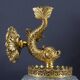 Pair of wall lamps Vintage Dauphin Brass Bathroom