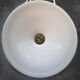 Old lampshade suspension opaline white smooth tbe art deco 1940 Ø 26 cm TBE