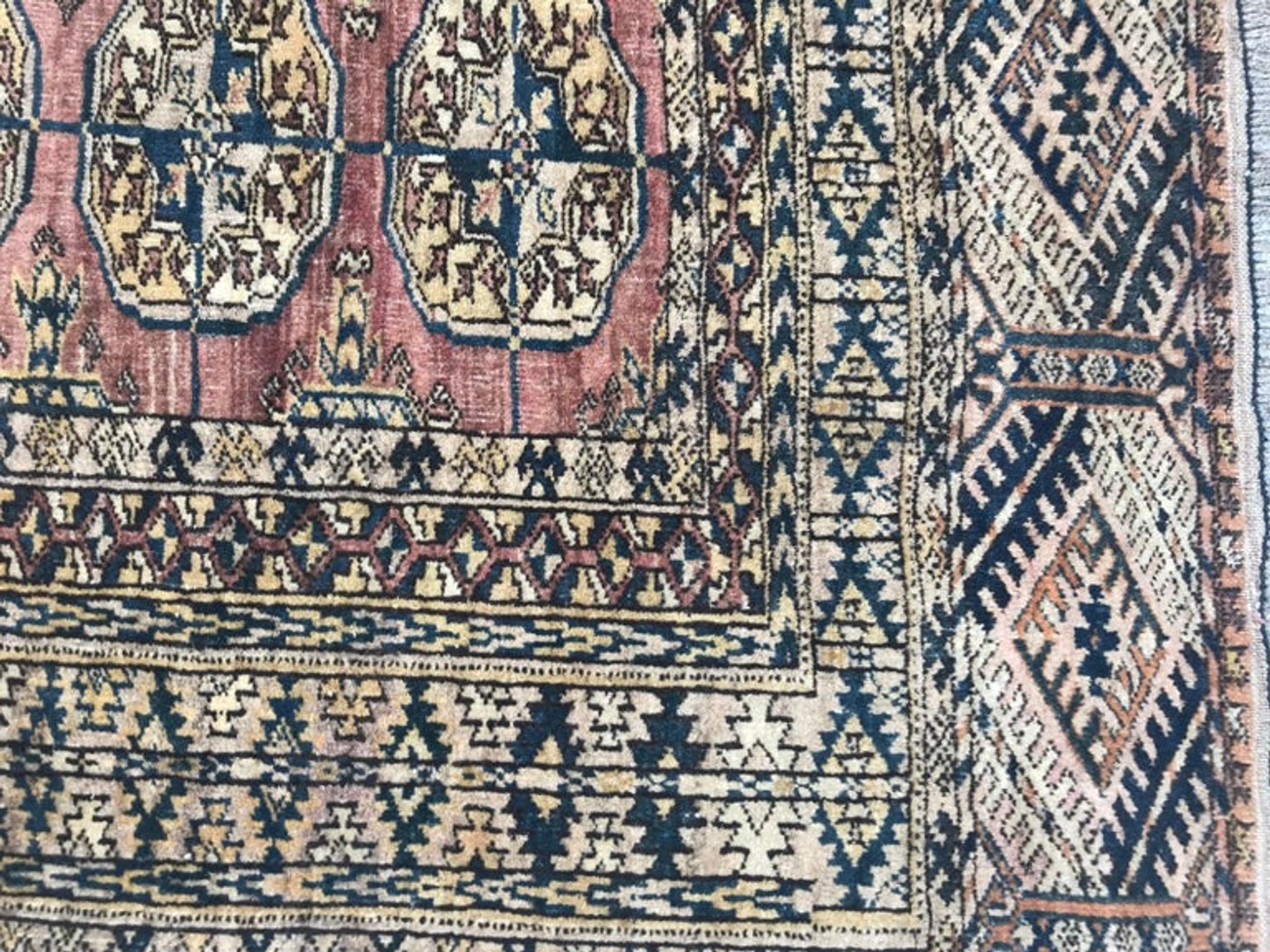 Ancient Turkmen carpet Little Bukhara