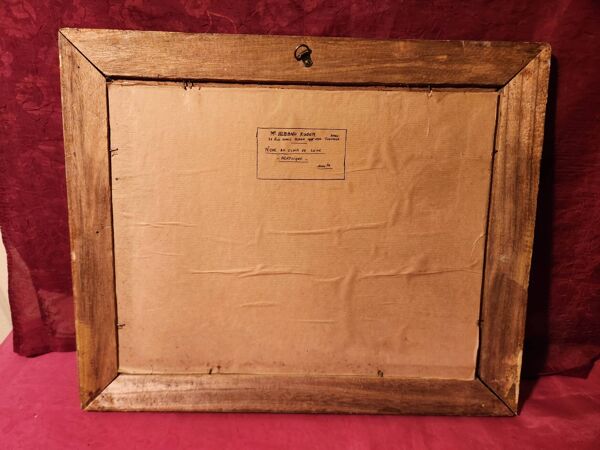 Tableau Pêche au clair de lune Acrylique sur panneau Roger Albano signé