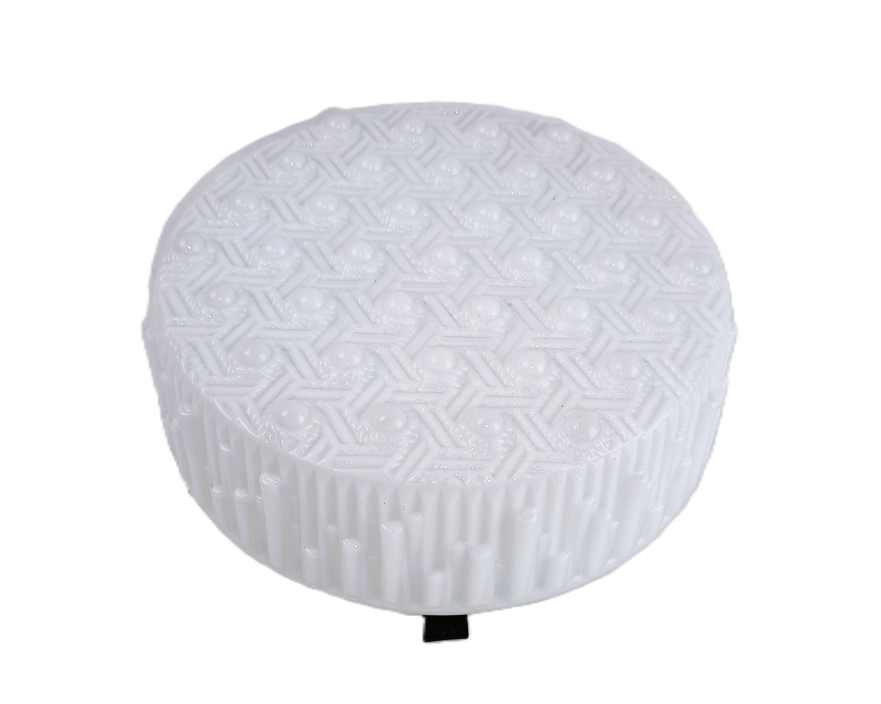 Vintage ceiling light Glashütte Limburg glass 60s