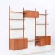Wall unit with 3 bays 'Cado' by Poul Cadovius