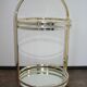Art Deco mobile drinks trolley on wheels, 1970s