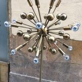 Floor lamp in gold metal of the 1960s