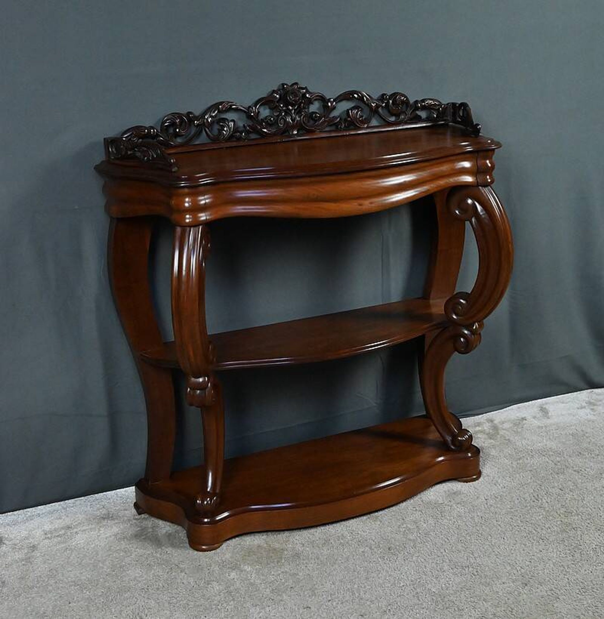 Mahogany console, Napoléon III period – 2nd half of the 19th century