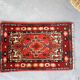 tapis velouré oriental vintage - 40cm x 62cm