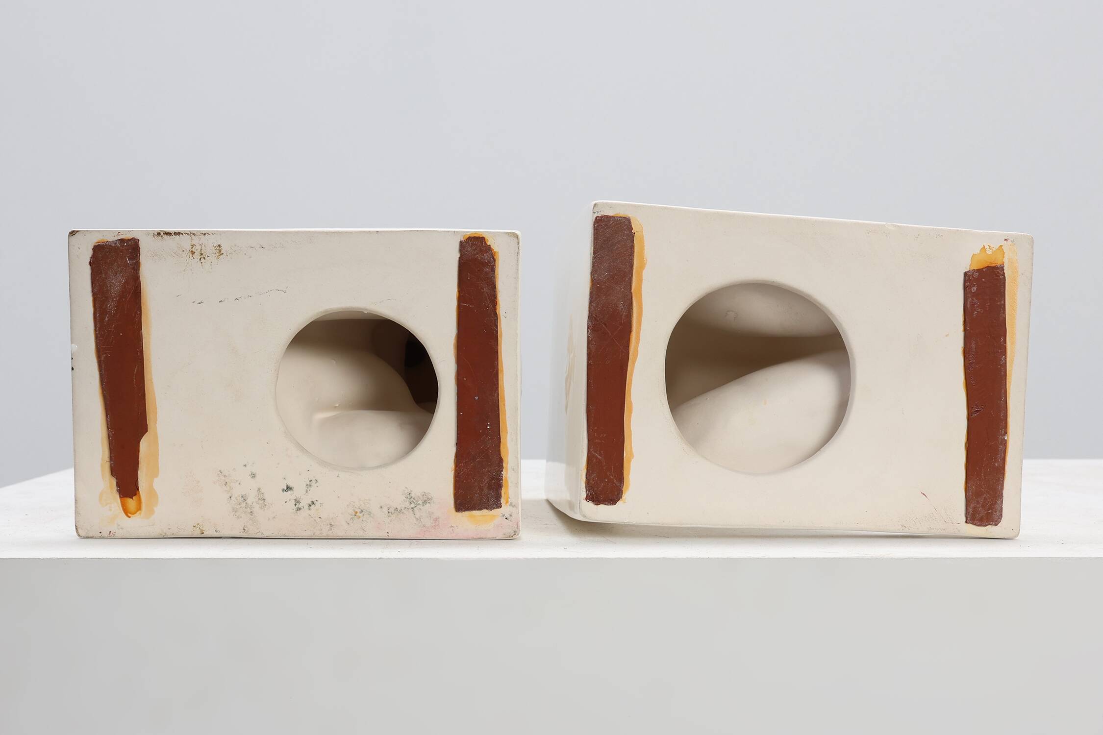 Pair Ceramic bookends by Godofridus Boonekamp for Plateelbakkerij Schoonhov