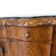 art deco walnut serpentine nightstands, 1920s