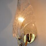 Wall lamp "leaf" by Carl Fagerlund, Murano glass, Germany, 1970