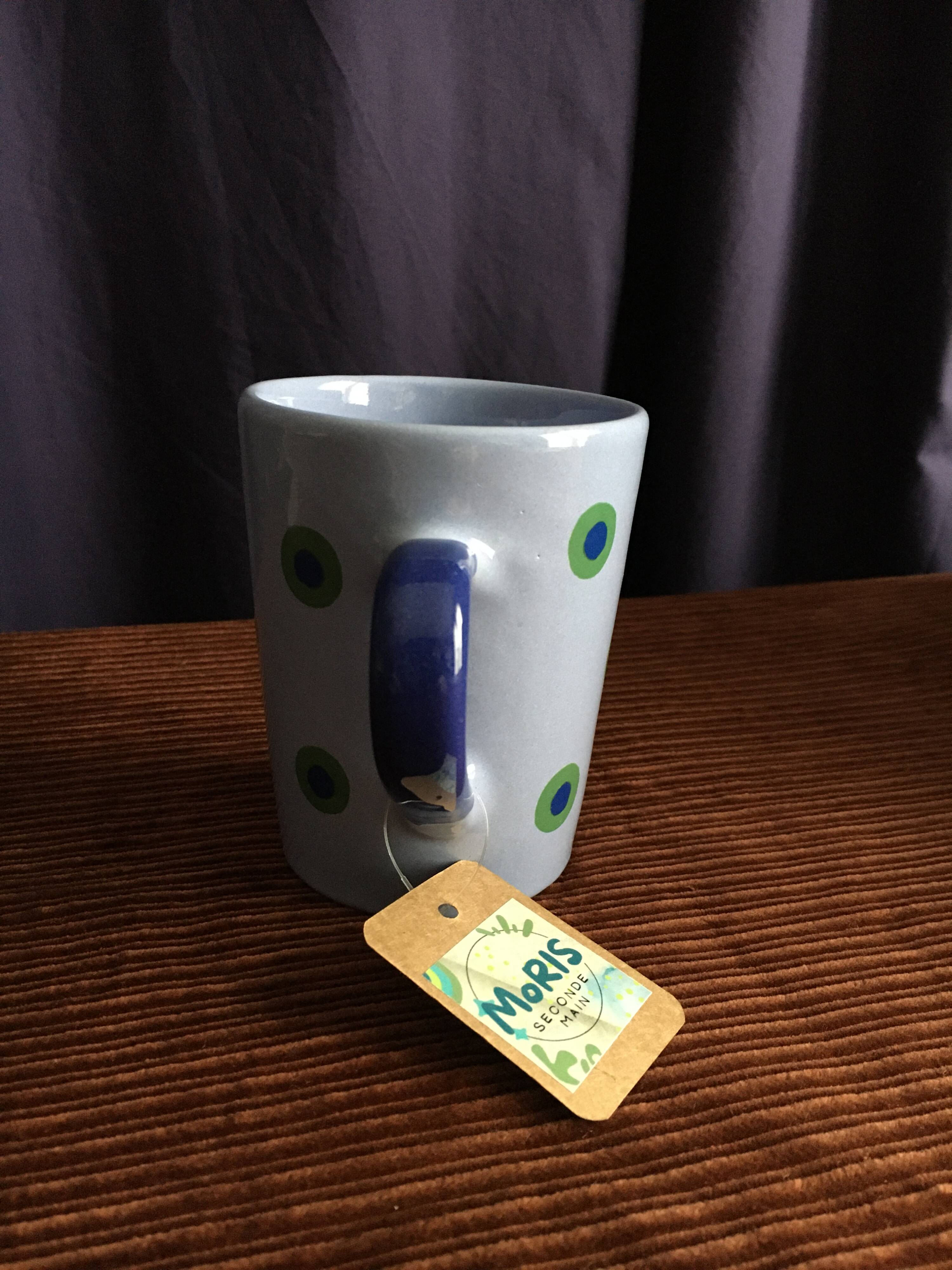 Mug artisanal à pois