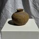 Small round ancient vase in engraved terracotta, Indonesian polychromy H10 D1