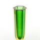 Murano Sommerso vase, mid-century modern, glass, designed by F. Poli, Italy, 1950s
