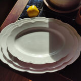 3 serving dishes in Rosenthal white porcelain - Art Deco