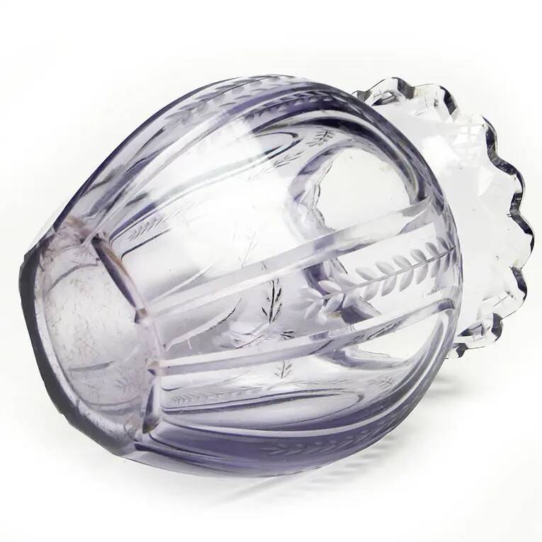 Art deco vase, crystal, Józefina Glassworks, Poland, 1930s