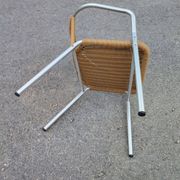 Chaises scoubidou et aluminium