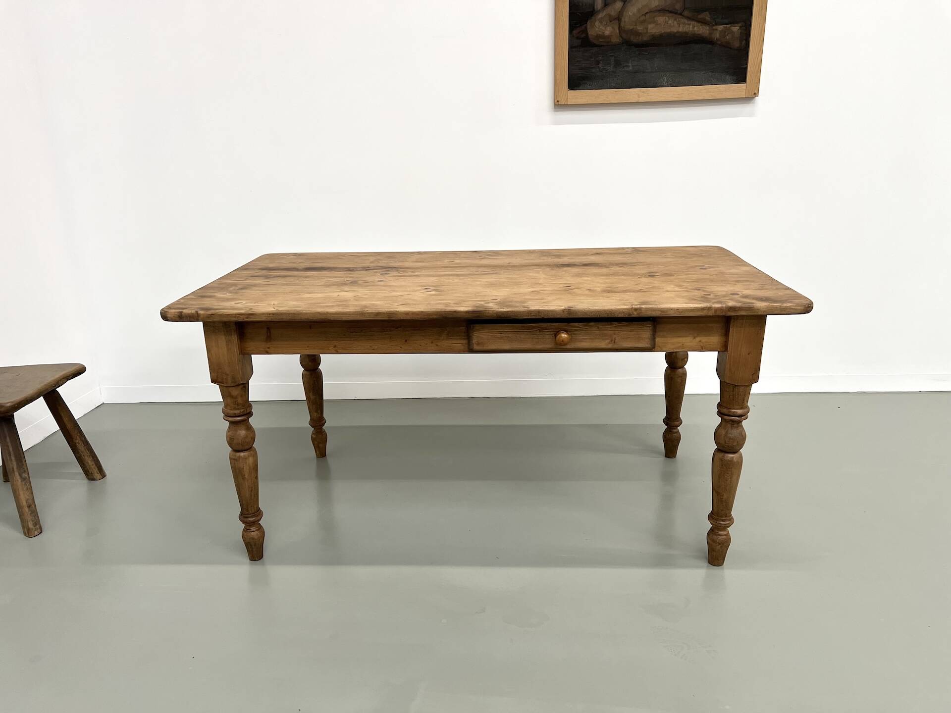 70s pine farmhouse table