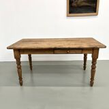 70s pine farmhouse table