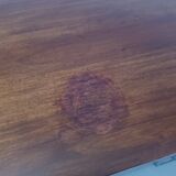 Three-drawer chest of drawers in exotic wood