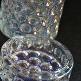 Molded-pressed glass jar/candy dish