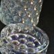 Pot/bonbonnière en verre moulé-pressé