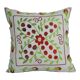 Vintage embroidered cushion cover 41x41 cm