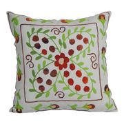 Vintage embroidered cushion cover 41x41 cm