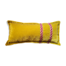 Mustard velvet rectangular cushion