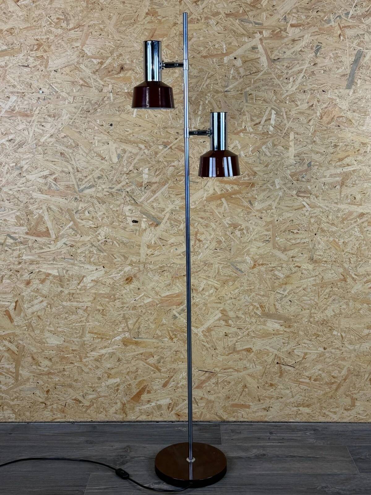 1960s 1970s Floor Lamp in Metal Space Age Design Mid Century