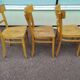 Lot de 12 chaises de bistrot bar bois vintage luterma