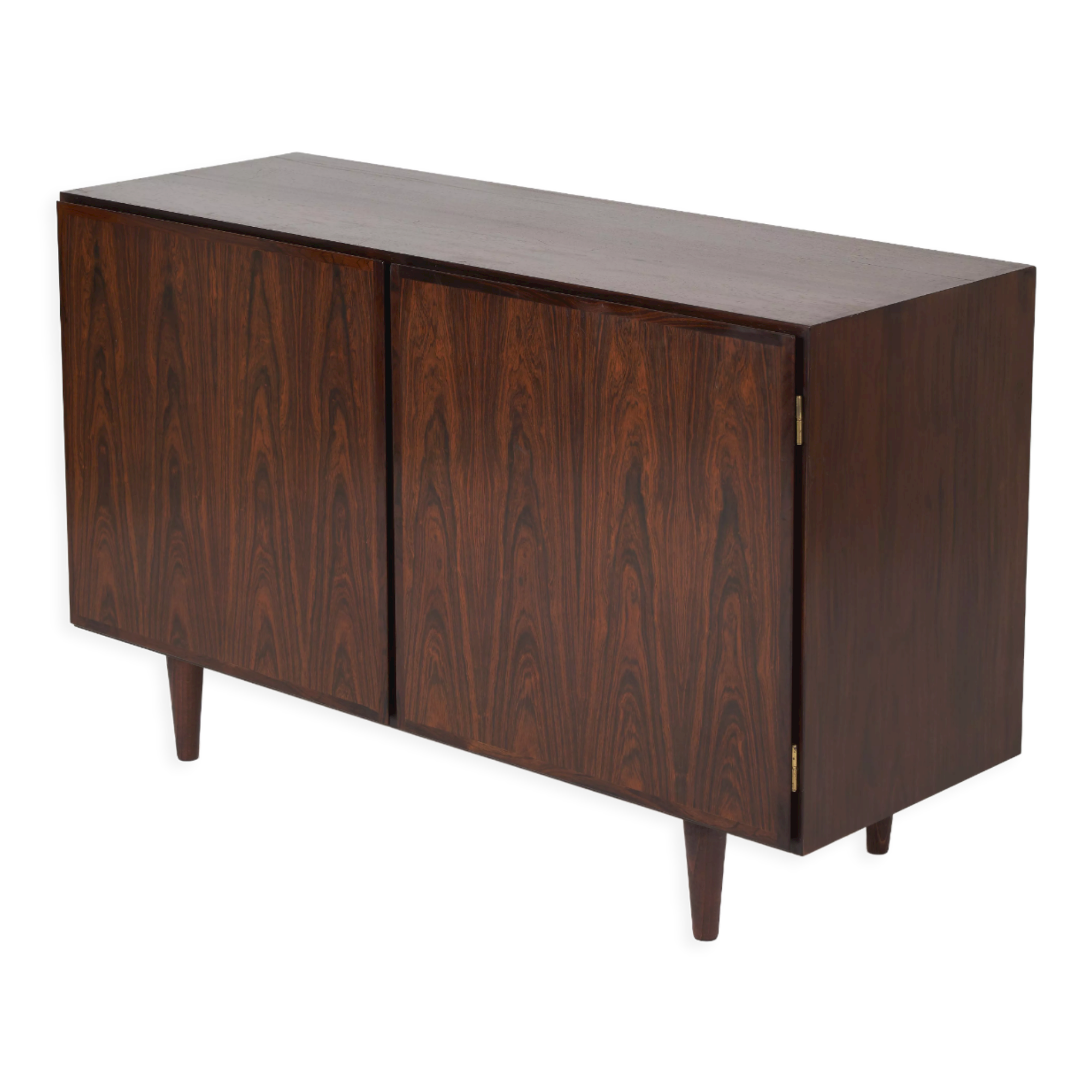 Pair of Scandinavian rosewood sideboard Omann Jun 1960s