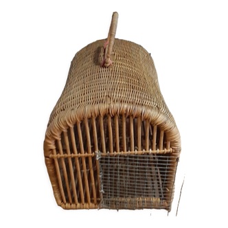 Panier de voyage pour animal de compagnie vintage