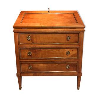 Small secretary English donkey back office Madame 3 drawers
