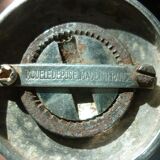 Ermetic salt and pepper shaker by Stéphane Prud'homme in silver metal