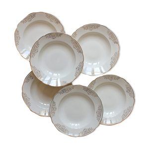 6 assiettes creuses en