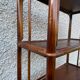 Vintage rattan bookcase shelf 70s