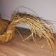 Vintage 1970s wicker chicken basket