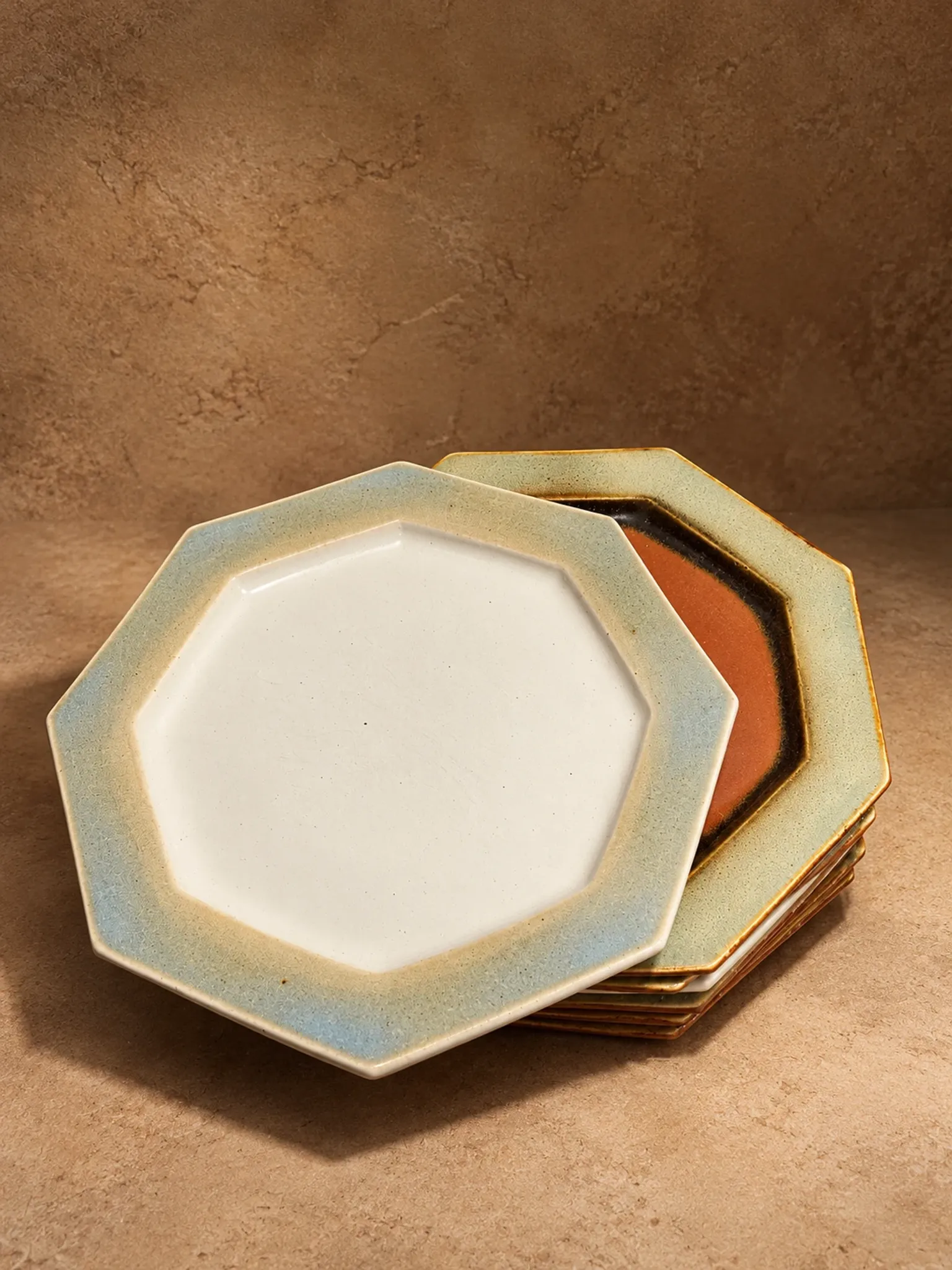 Lot d'assiettes Grès du Marais, France, circa 1970