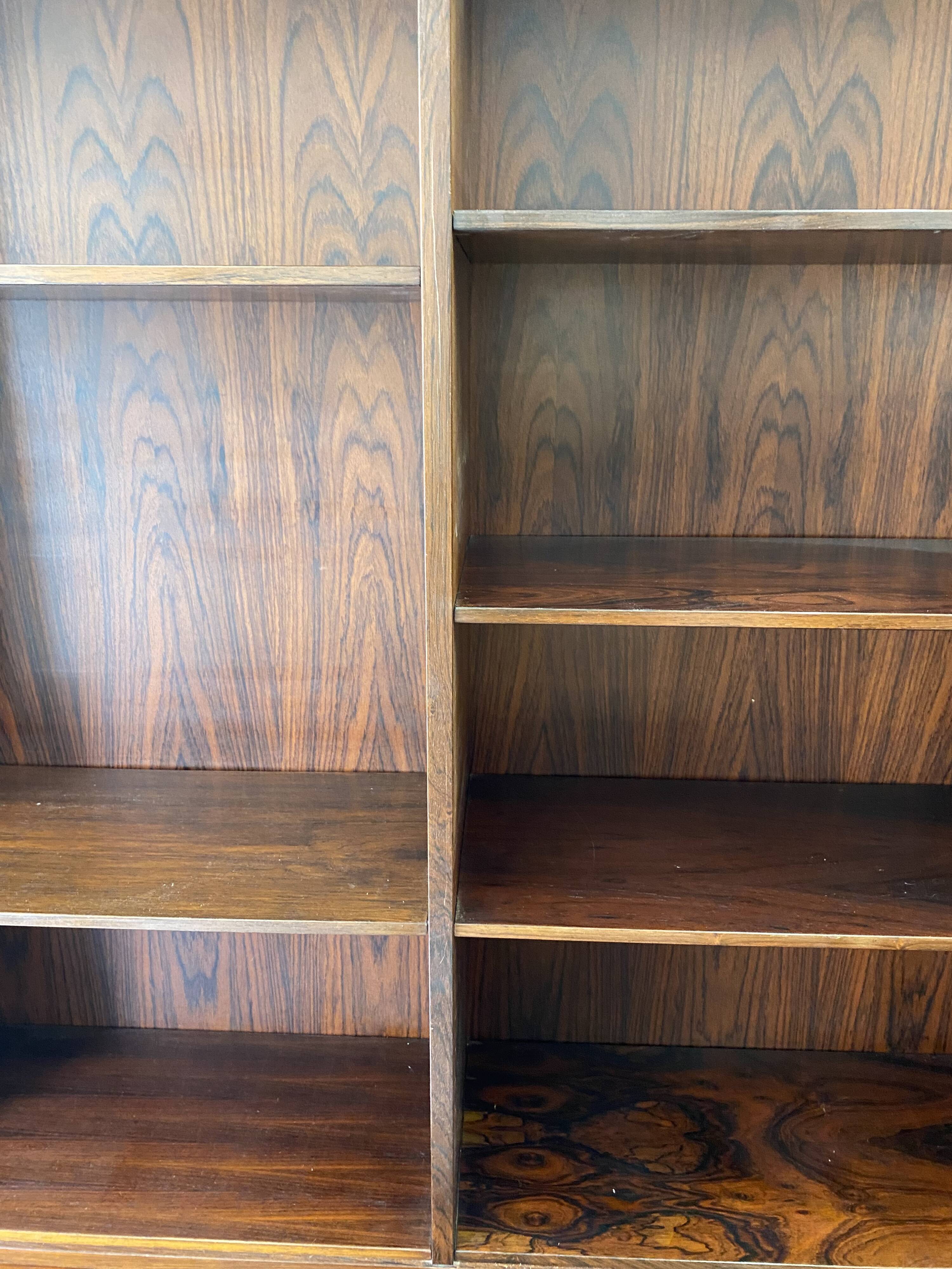 4-module rosewood bookcase model No. 4 by Danish designer Omann Jun 1960