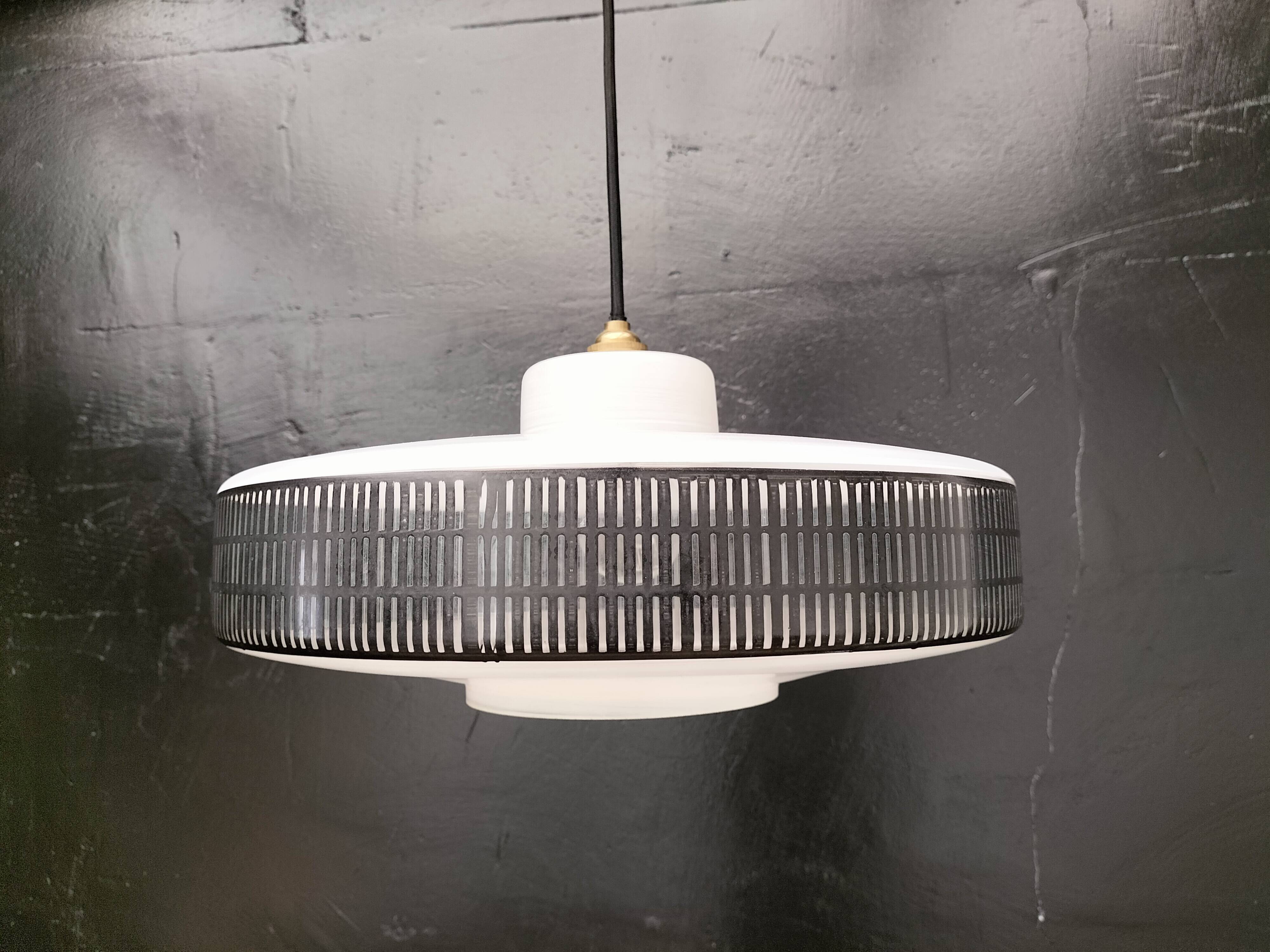 Vintage glass pendant light